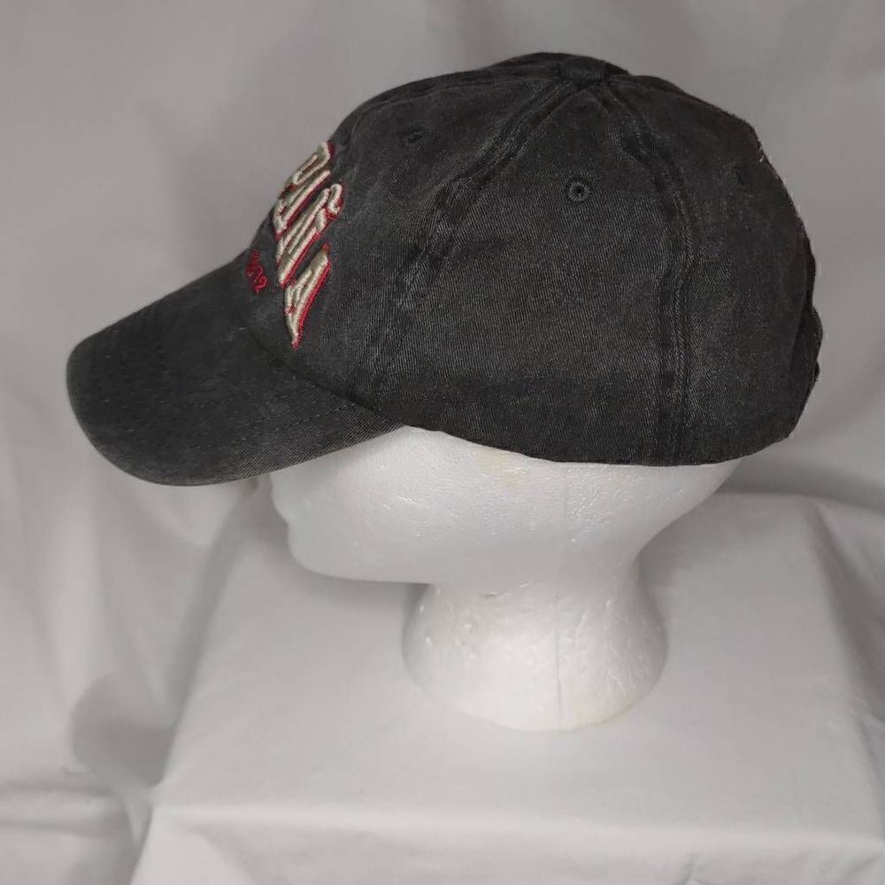 Robin Ruth Men's Twill Espana Embroidered Raised Tan and Red Lettering Cap - Picture 3 of 9